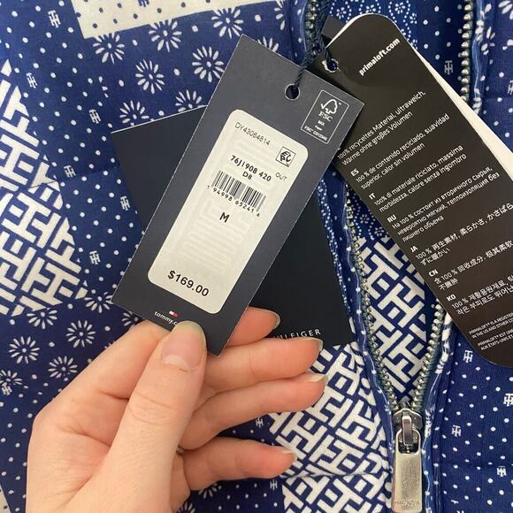 NWT Tommy Hilfiger womens patchwork primaloft  adaptive jacket puffer warm M - Picture 10 of 14